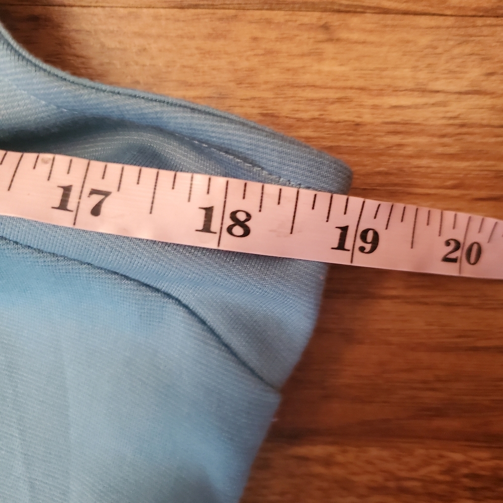 VINTAGE Forever 21 Midi Dress Large Blue Sleeveless - Picture 5 of 7